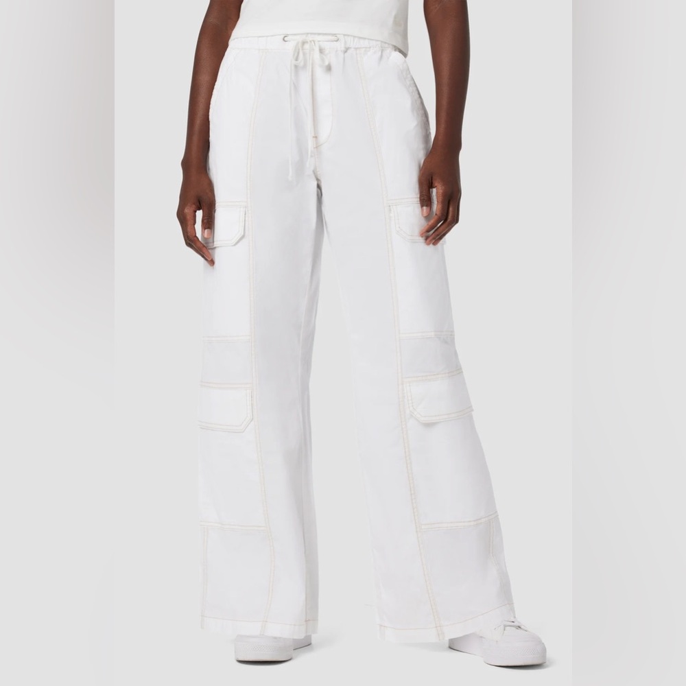 Hudson Pants/ New with tags. Parachute Wide Leg Cargo. WHITE.
